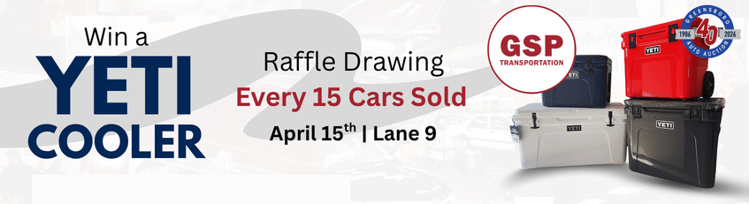 Win a Yeti Cooler April 15th via GSP Transportation.