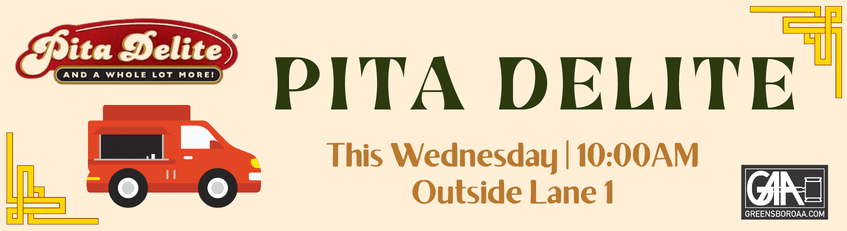 Pita Delite food truck will be here this Wednesday at 10:00 am